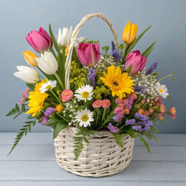 Mixed Flower Basket